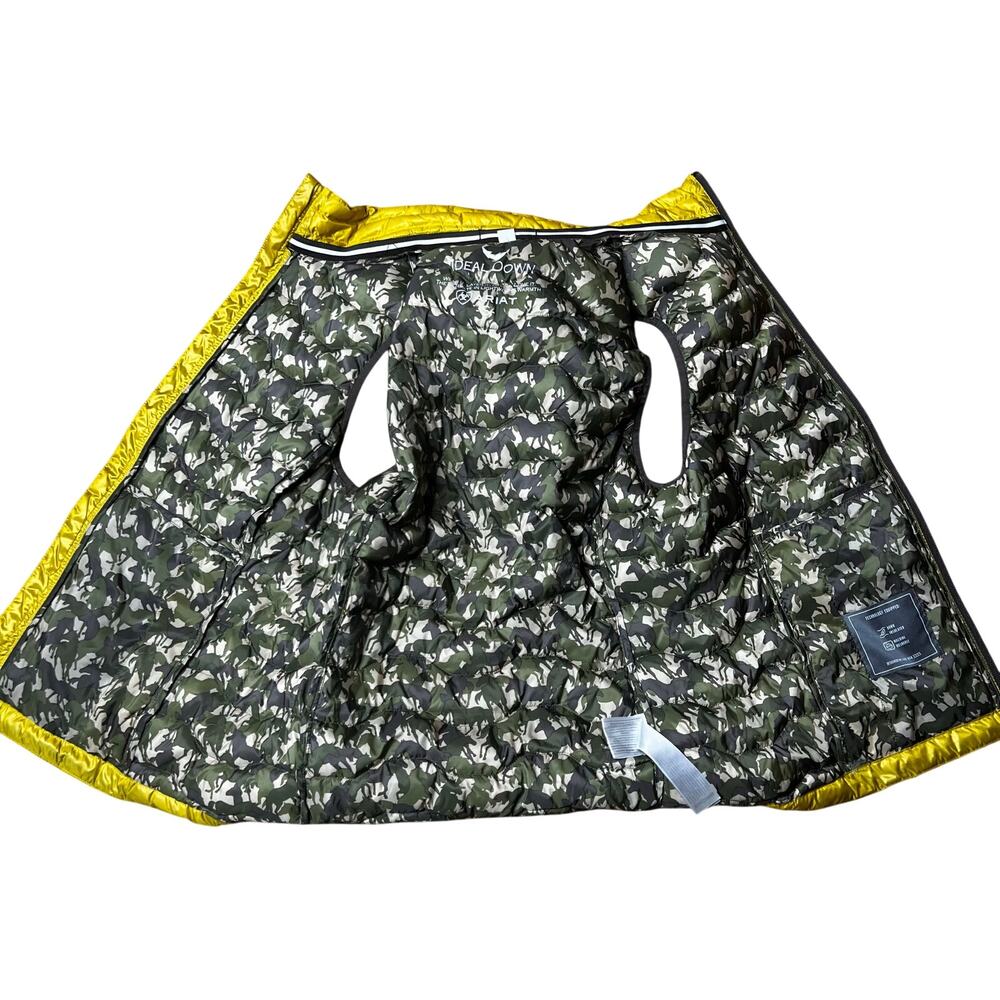 Ariat Women’s Ideal 3.0 Down Vest Yellow Small - Picture 5 of 5